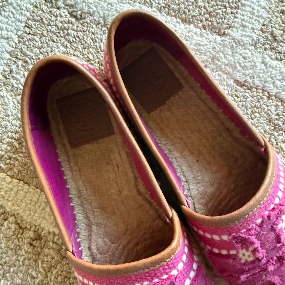 Tory Burch Sz 6 Pink Espadrilles - Picture 3 of 7